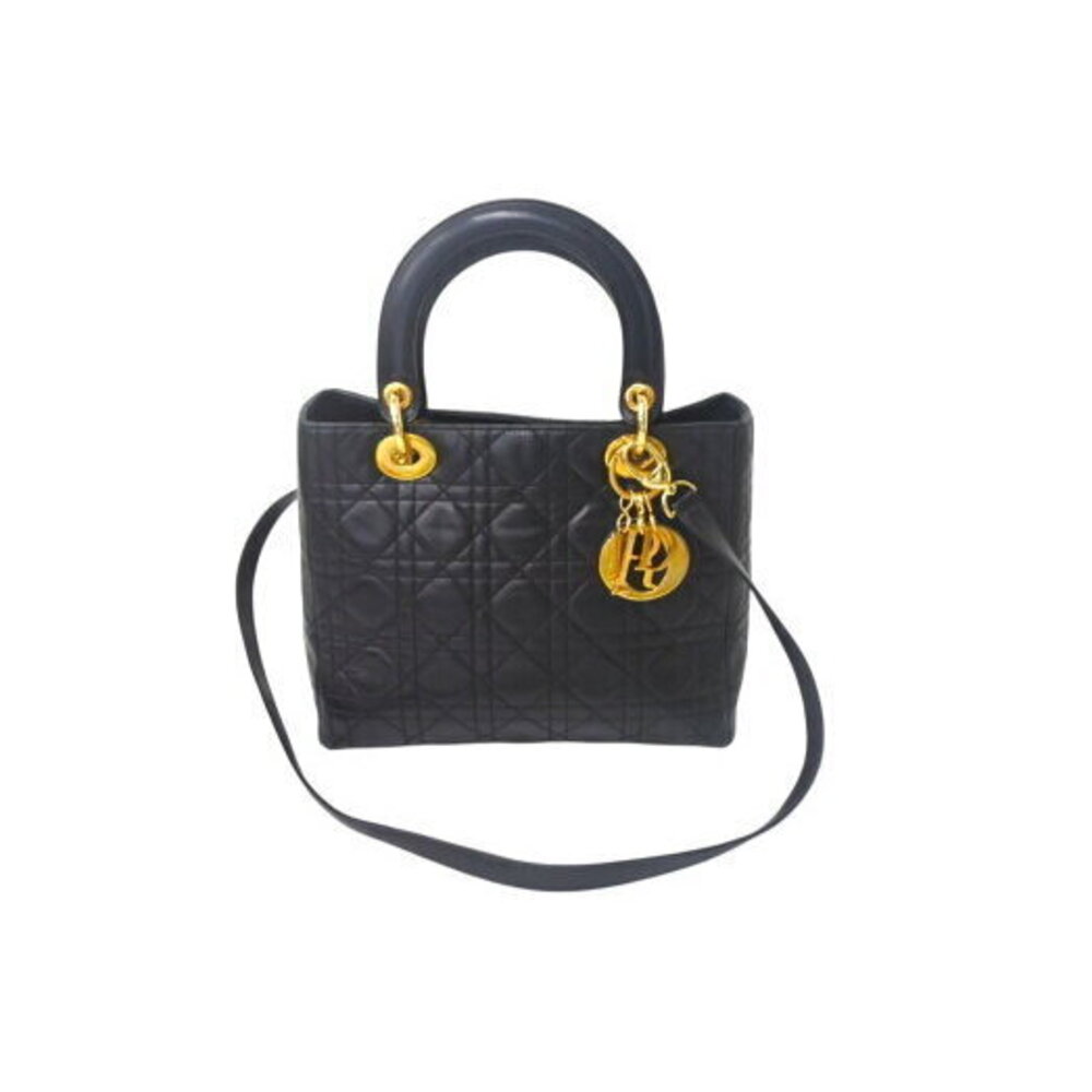 Christian Dior Lady Bag Cannage Black Lambskin